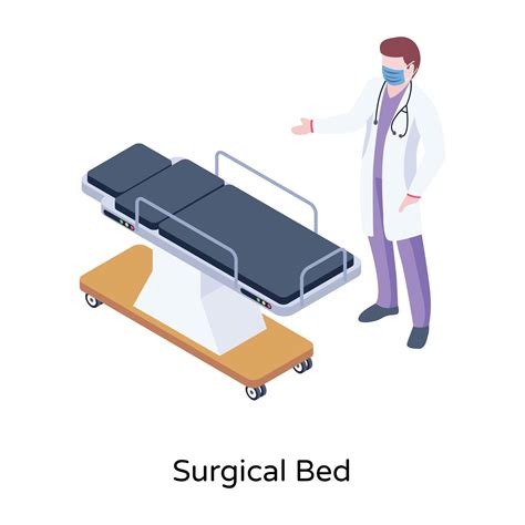 An illustration of surgical bed in modern isometric design 5991907 ...