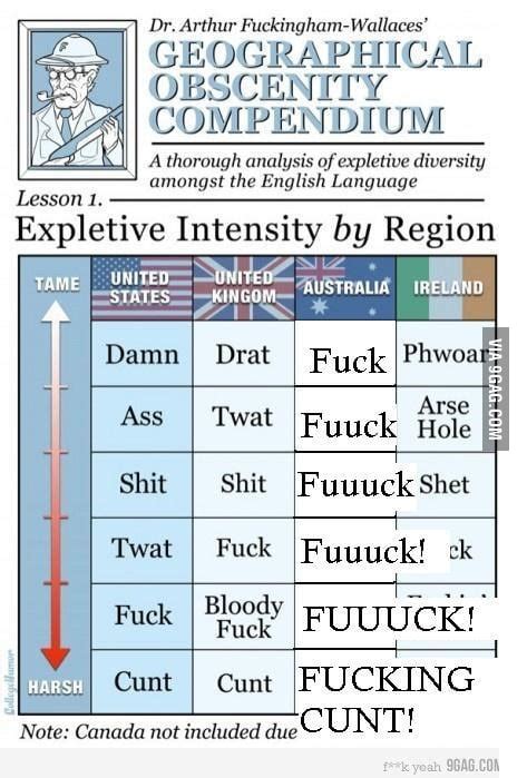 English Swear Words: The Definitive Guide. (Fixed) - 9GAG