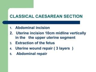 Caesarean section.ppt | Free Download