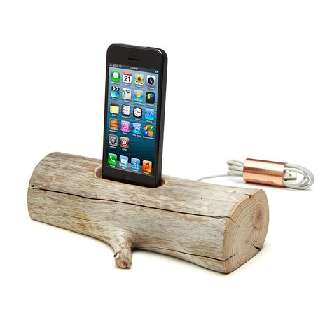 Driftwood iPhone Charging Dock « For Men Gifts For Men Gifts