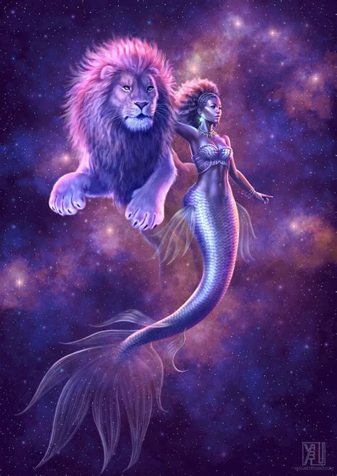 ArtStation - Mermaid Zodiac: Leo, Yasushi Matsuoka | Zodiac leo art ...