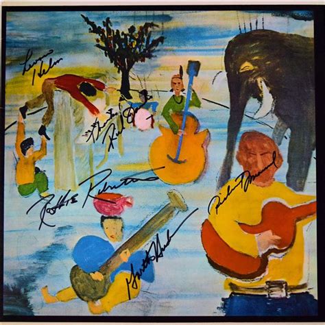 The Band Music From Big Pink signed album