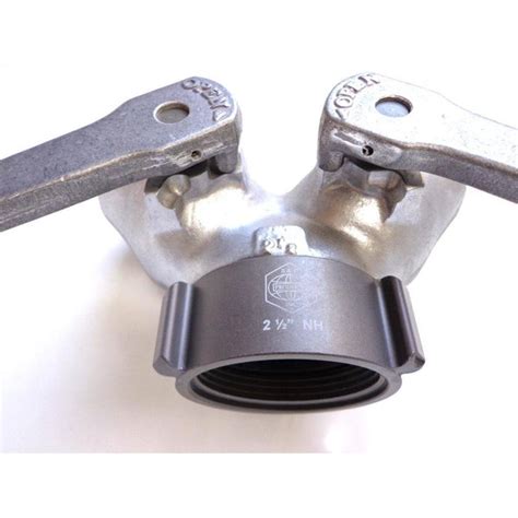 Gated Wye Valve 2.5" Female x (2) 1.5" Male Outlets – FireHoseSupply.com