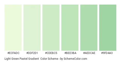 Color scheme palette image | Soft green color palette, Light green ...