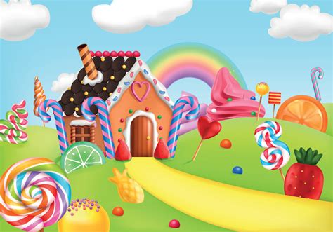 Cweet Candy Land Cartoon Background 28573311 Vector Art at Vecteezy