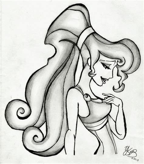 Megara Sketch by VerseaPetrova on DeviantArt