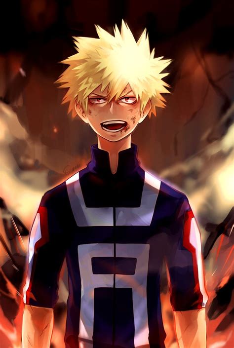 Bakugou - fanart by spirifox | Hero academia characters, Boku no hero ...