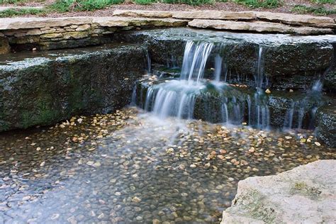 Beautiful Cascading Waterfall Water Peaceful Peace Photo Background And ...