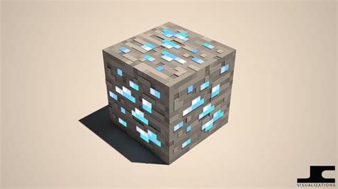 Minecraft, cube, video games, CGI, PC gaming, 3D Blocks, abstract, 3D Abstract, video game art ...