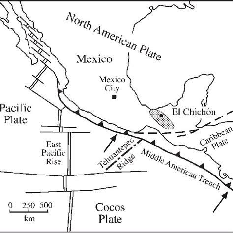 Location map of El Chichón Volcano, Chiapas, Mexico, and its ...