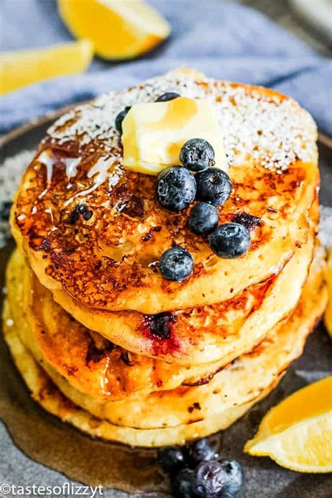 Cottage Cheese Pancakes with Blueberries {Homemade Pancake Recipe}