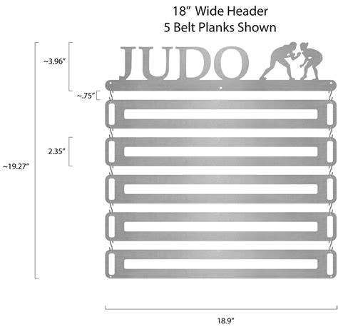 Judo Belt Display - Female | Sport & Running Medal Displays | The ...