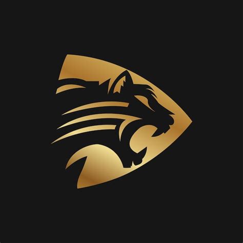 Premium Vector | Panther head logo design template