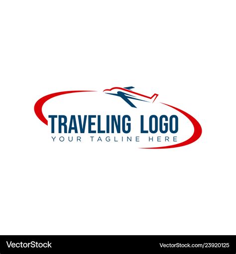 Logo design for tour and travel Royalty Free Vector Image