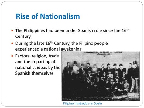 PPT - The Rise of Filipino Nationalism: The Emergence of Emilio Aguinaldo & the Creation of the ...