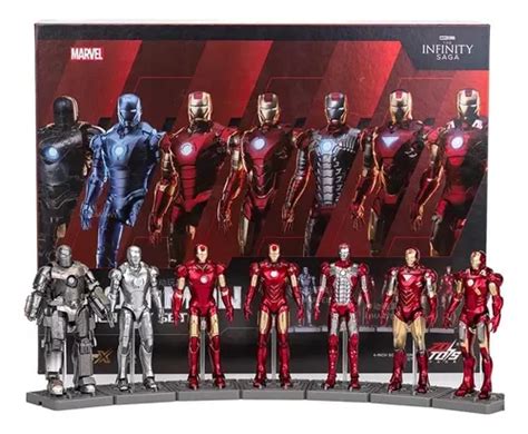 Set Iron Man Mark I A Vii 7 Figuras Marvel Premium 4 Pulgada | Envío gratis