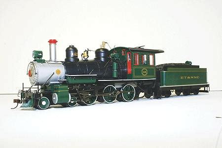 Baldwin 4-6-0, Steel Cab ET&WNC On30 Scale Model Train Steam Locomotive ...