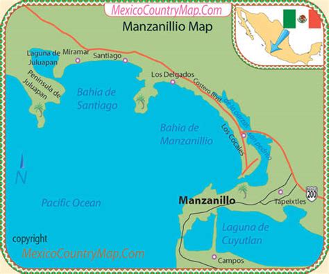 Mapa de Manzanillo Político Región | Mapa Político Ciudad Región ...