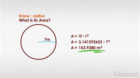 Fabricación Calendario repetir how to calculate area of a circle with ...