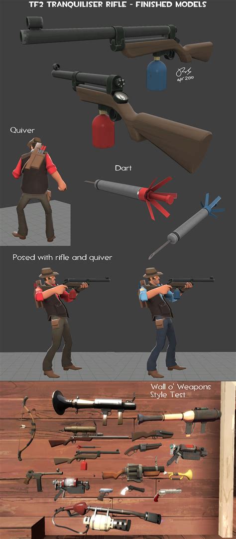 TF2 Tranq' Rifle Models Done by Elbagast on DeviantArt