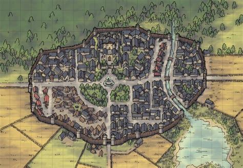 Woodside | 2-Minute Tabletop | Fantasy city map, Fantasy world map ...