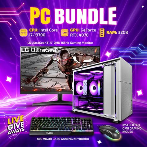 Intel Core i7 13th Gen Gaming PC Bundle with RTX 4070 – Live Giveaways