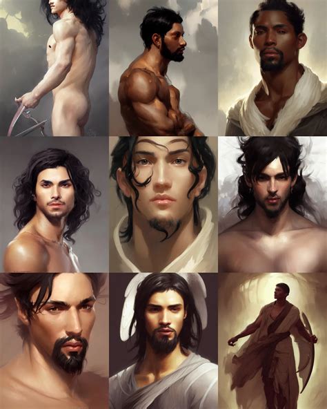 character concept portrait of a handsome male angel | Stable Diffusion | OpenArt