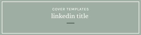 Linkedin Cover Page