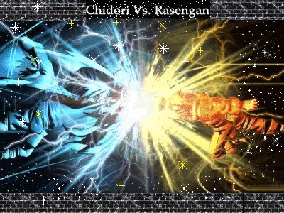 Rasengan Shuriken Vs Chidori Gif