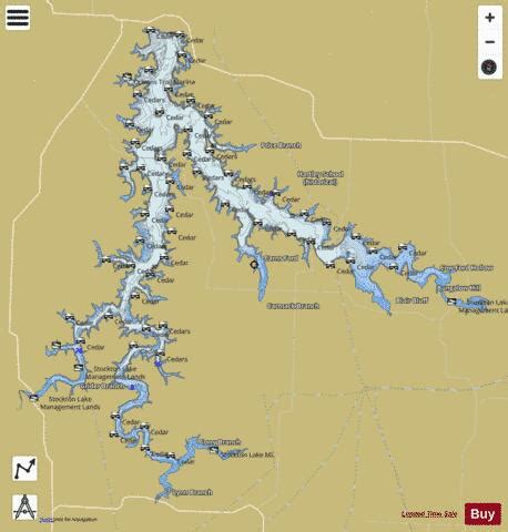 Stockton Lake Fishing Map | Nautical Charts App