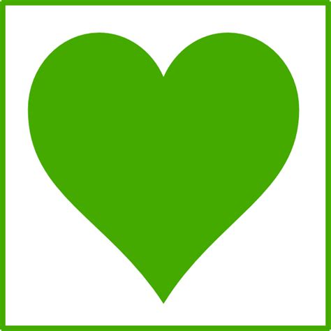 Green Heart Clip Art at Clker.com - vector clip art online, royalty ...