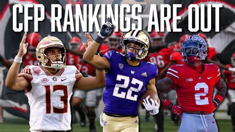 The 1st College Football Playoff Rankings of The Season Have Been ...