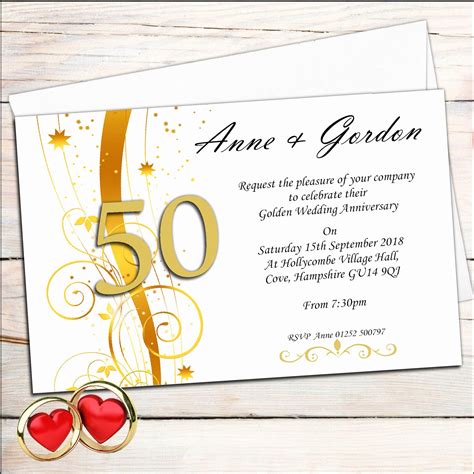 Creating The Perfect Invitation Card For Your Golden Wedding Anniversary - Caitlin Stenhouse