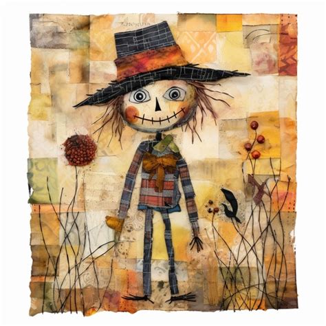 Fall Halloween Scarecrow Art Free Stock Photo - Public Domain Pictures