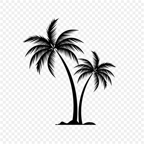 Palm Tree Silhouette Silhouette Vector Tree Clipart Clipart Images ...