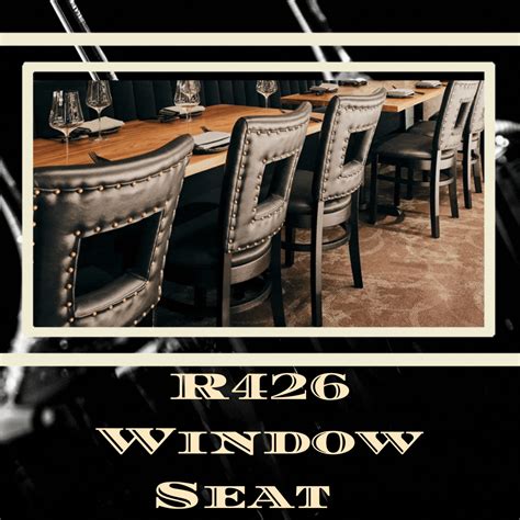 R426 Window Seat | Wood restaurant chairs, Woods restaurant, Window seat