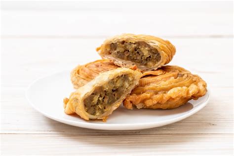 Chicken curry puff pastry stock photo. Image of gourmet - 152471674