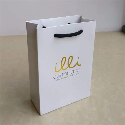 Wholesale 1000PCS/Lot 13x19x6cm Custom Luxury paper shopping bags with ...