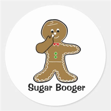 Sugar Booger Round Sticker | Zazzle