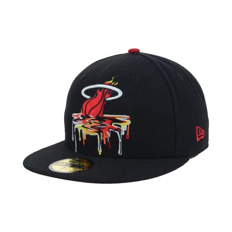 New Era Miami Heat Nba Hardwood Classics Spring Melt 59fifty Cap in Black for Men | Lyst