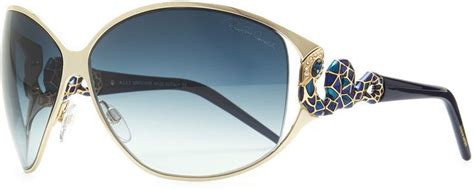 Roberto Cavalli Bellatrix Round Jeweled Snake-Temple Sunglasses, Gold ...