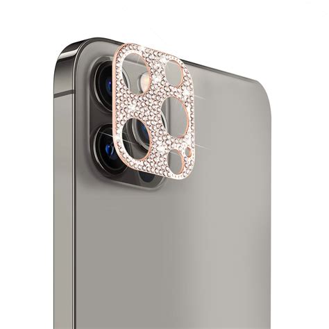 iPhone 13 Pro Max Camera Lens Zinc Alloy With Diamond (Rose Gold) – C2 ...