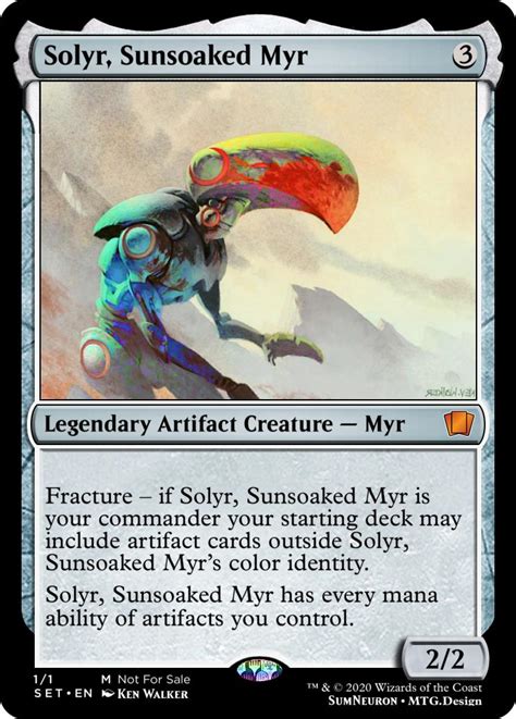 [EDH] Solyr, Sunsoaked Myr – the ultimate myr mana dork : r/custommagic