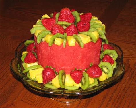 Fruit Cake (Fresh Fruit in the Shape of a Cake) Recipe - Food.com