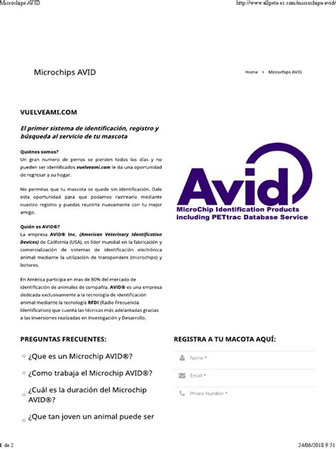 Microchips AVID