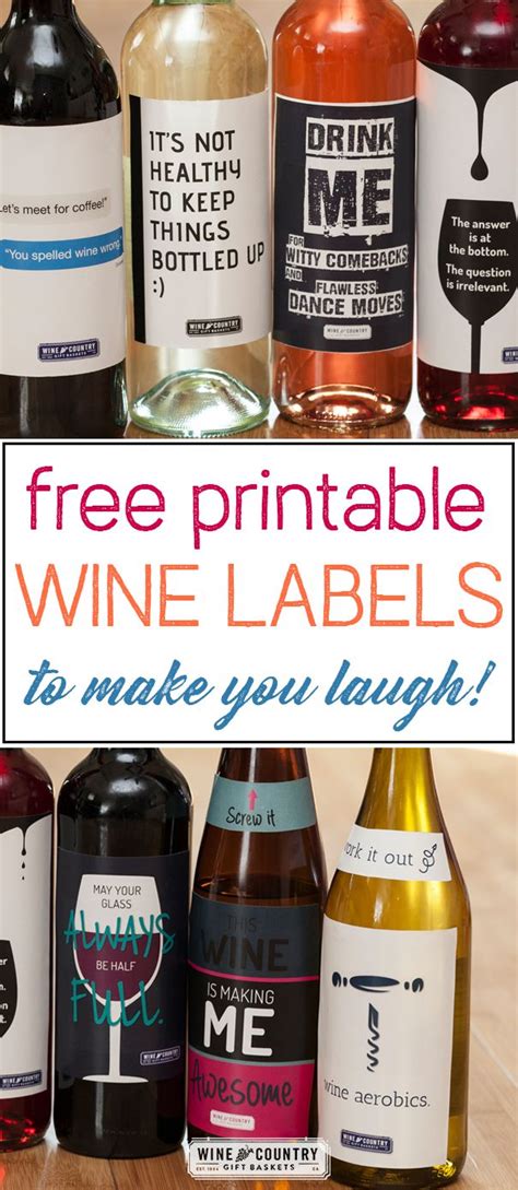 Printable Wine Bottle Labels