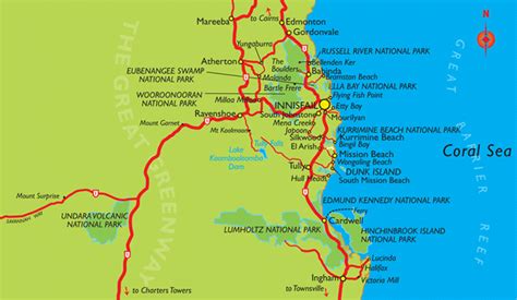 Innisfail Map - Queensland Australia