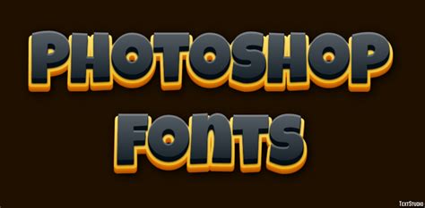 Photoshop Fonts Text Effect and Logo Design Font