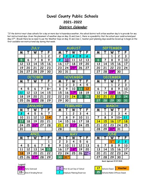 Duval 2022 2023 School Calendar - moon calendar 2022