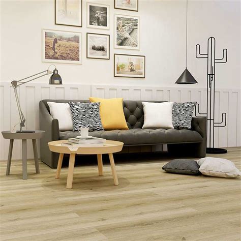 white lvt-lvp patterned luxury vinyl click flooring-GS floor